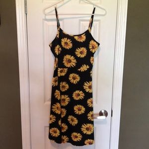 Sunflower print dress. New without tags.